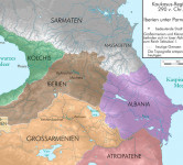 Карта Кавказа III век до н.э.