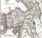 Лезгистан на американской исторической карте, составленной в 1835 году